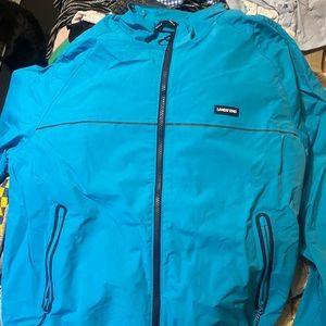 (NEVER WORN) Lands End Blue Rain Jacket! XL 46-48